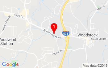 Towne Lake/Woodstock Google Map