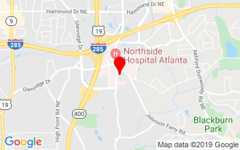 Dunwoody/Sandy Springs Location Google Map