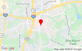 Dunwoody/Sandy Springs Location Google Map